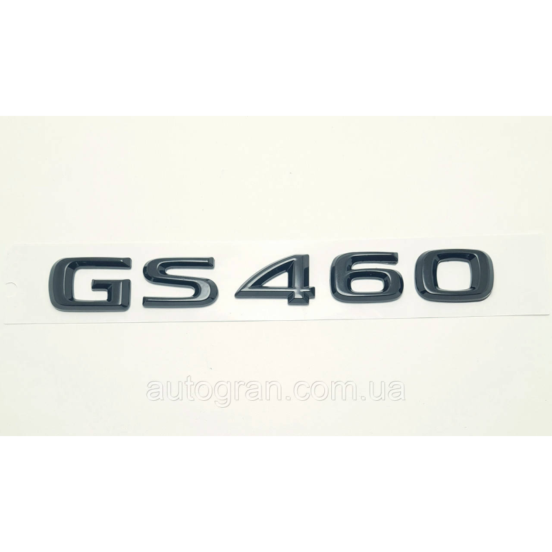Емблема напис багажника Lexus GS460 чорний