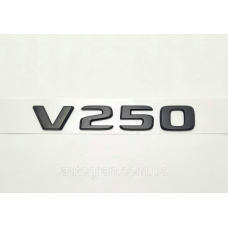 Емблема напис багажника Mercedes Vito V250 чорний