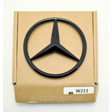 Емблема багажника зірка Mercedes W213 чорна глянець