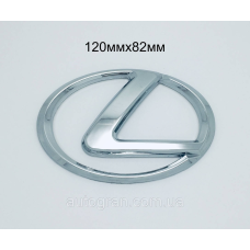 Емблема решітки радіатора та кришки багажника Lexus 120 ммх82мм