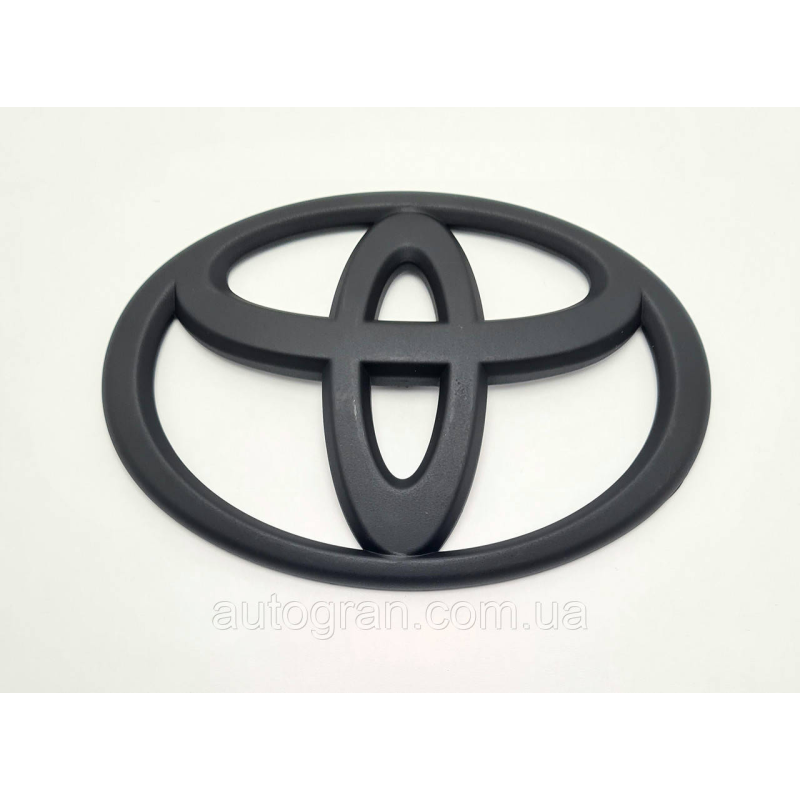 Емблема решітки радіатора та кришки багажника Toyota 100мм*68мм чорна