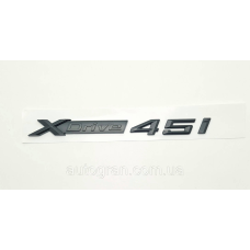 Емблема напис BMW Xdrive 4.5i чорний
