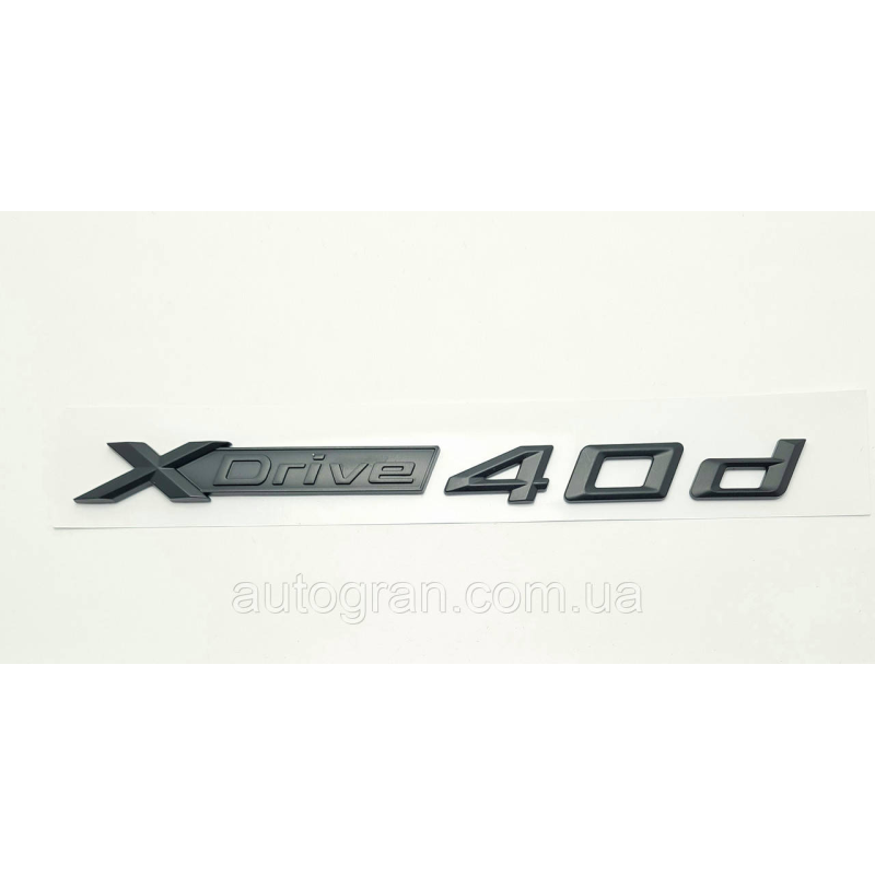 Емблема напис BMW Xdrive 4.0d чорна Емблема напис BMW Xdrive 4.0d чорна
