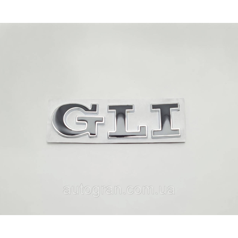 Емблема кузова VW Volkswagen Jetta GLI чорна тип2 Емблема кузова VW Volkswagen Jetta GLI чорна тип2