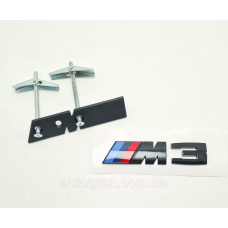 Емблема решітки радіатора BMW M3 чорна
