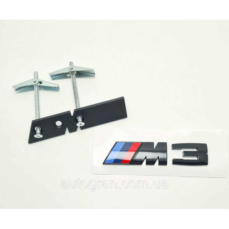 Емблема решітки радіатора BMW M3 чорна
