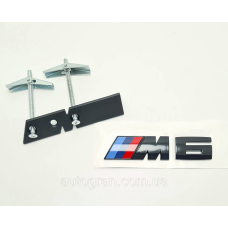 Емблема решітки радіатора BMW M6 чорна