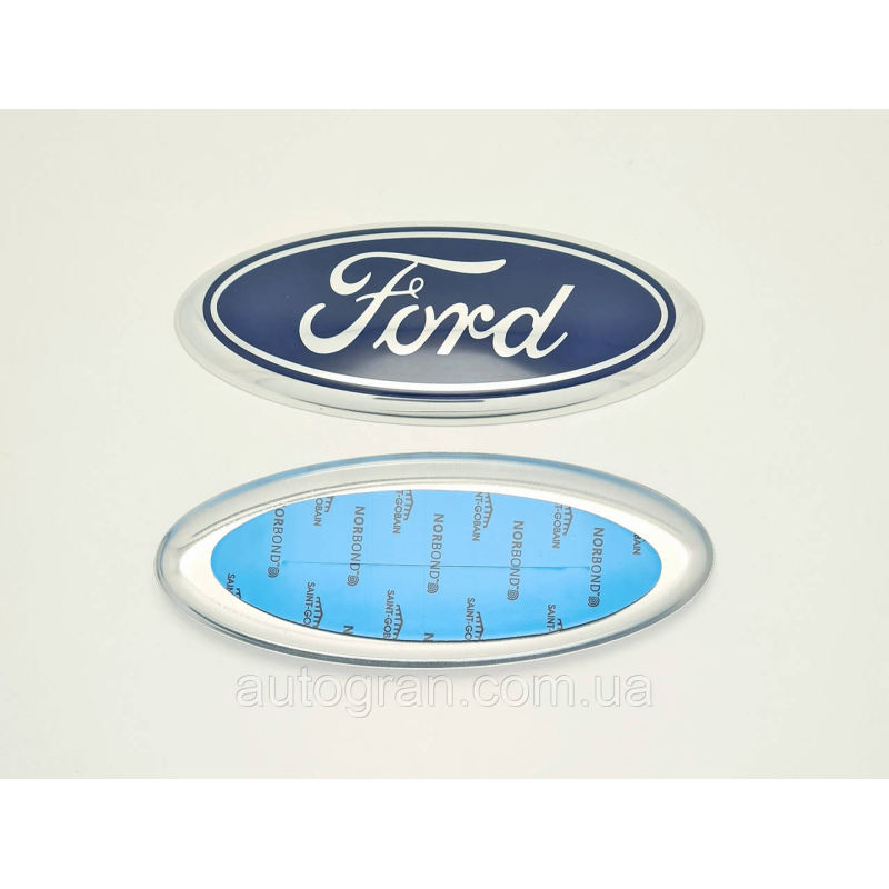 Емблема решітки радіатора та багажника Ford 145мм*55мм мушля