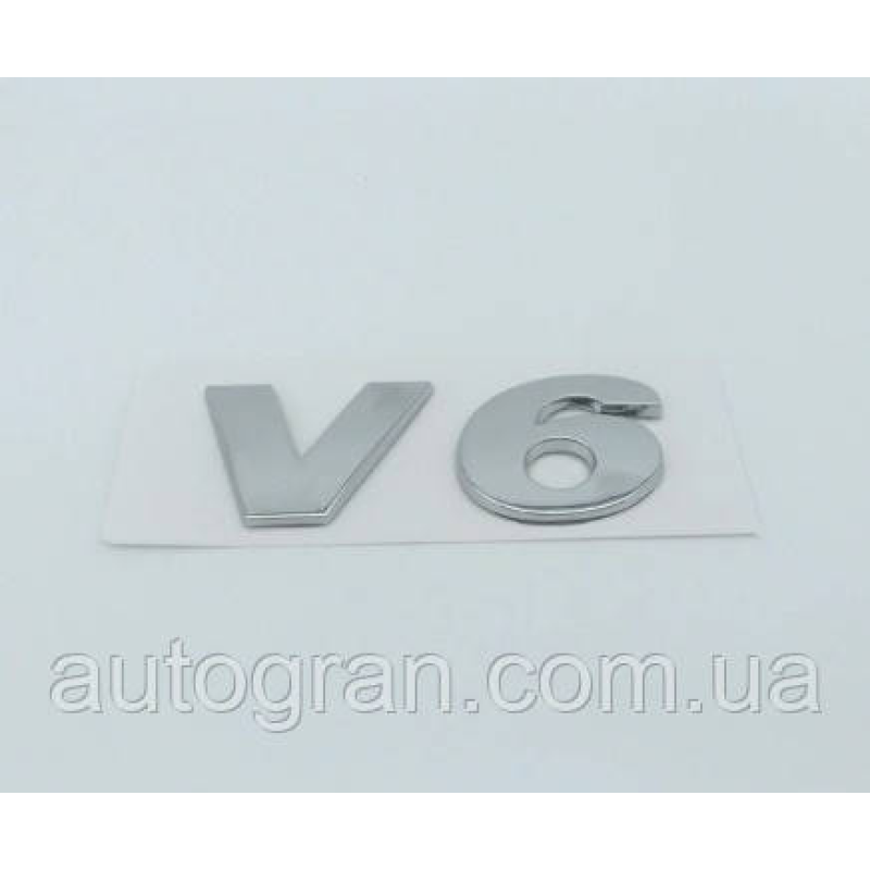 Емблема напис багажника V6 для Volkswagen 2009- Емблема напис багажника V6 для Volkswagen 2009-