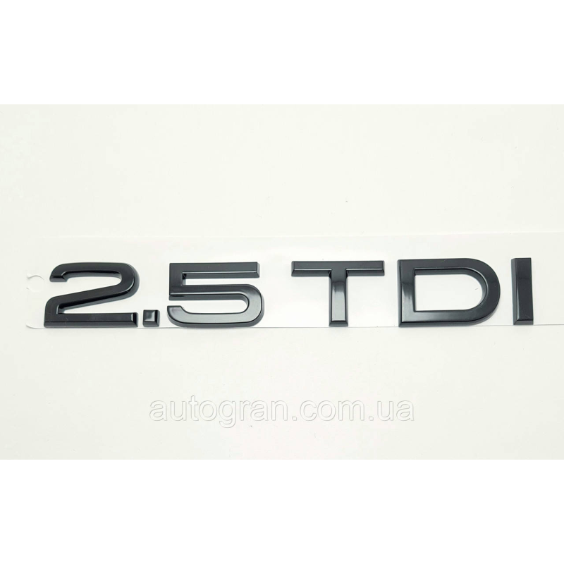 Емблема напис багажника Audi 2.5TDI чорний