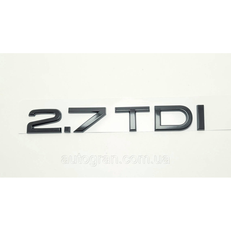 Емблема напис багажника Audi 2.7TDI чорний