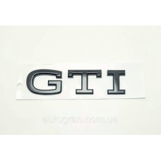 Емблема кузова VW GTI тип3 чорна
