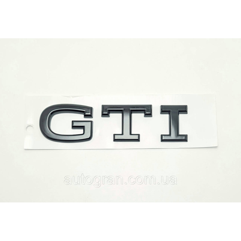 Емблема кузова VW GTI тип3 чорна
