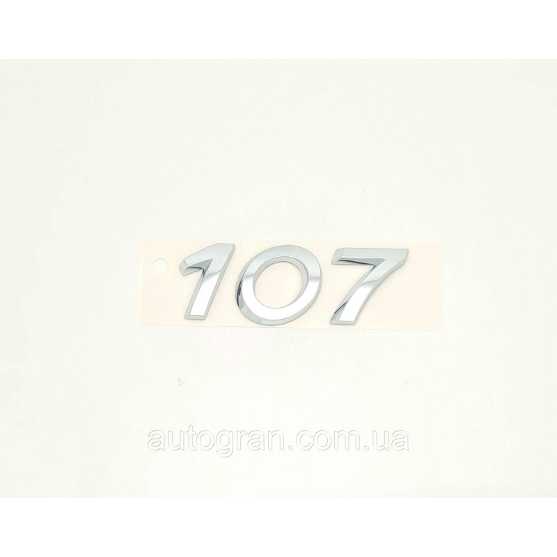 Емблема напис багажника Peugeot 107