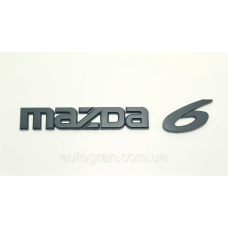 Емблема напис багажника Mazda 6 до 2007г чорний