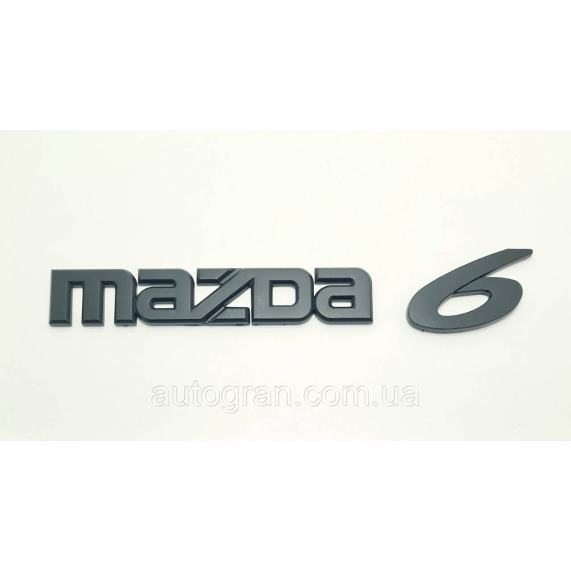 Емблема напис багажника Mazda 6 до 2007г чорний
