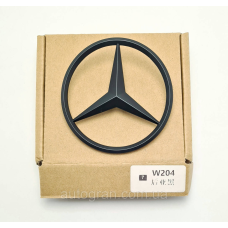 Емблема багажника зірка Mercedes W204 чорна матова