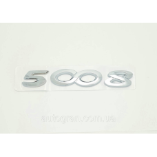 Емблема напис багажника Peugeot 5008