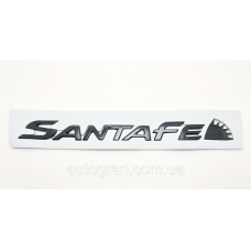 Емблема напис багажника Hyundai Santa Fe чорний