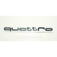 Емблема на кузов Audi Quattro чорна