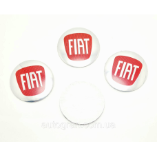 Наклейки на ковпачки литих дисків Fiat 56 мм