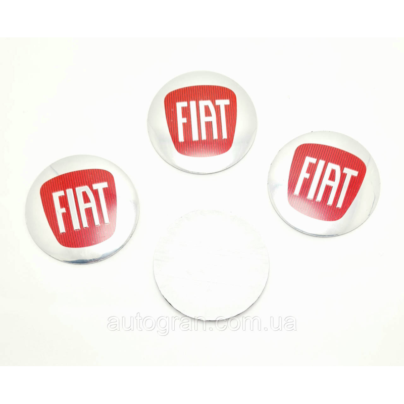 Наклейки на ковпачки литих дисків Fiat 56 мм
