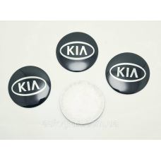 Наклейки на ковпачки литих дисків Kia 56 мм