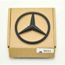 Емблема багажника зірка Mercedes W213 чорна матова