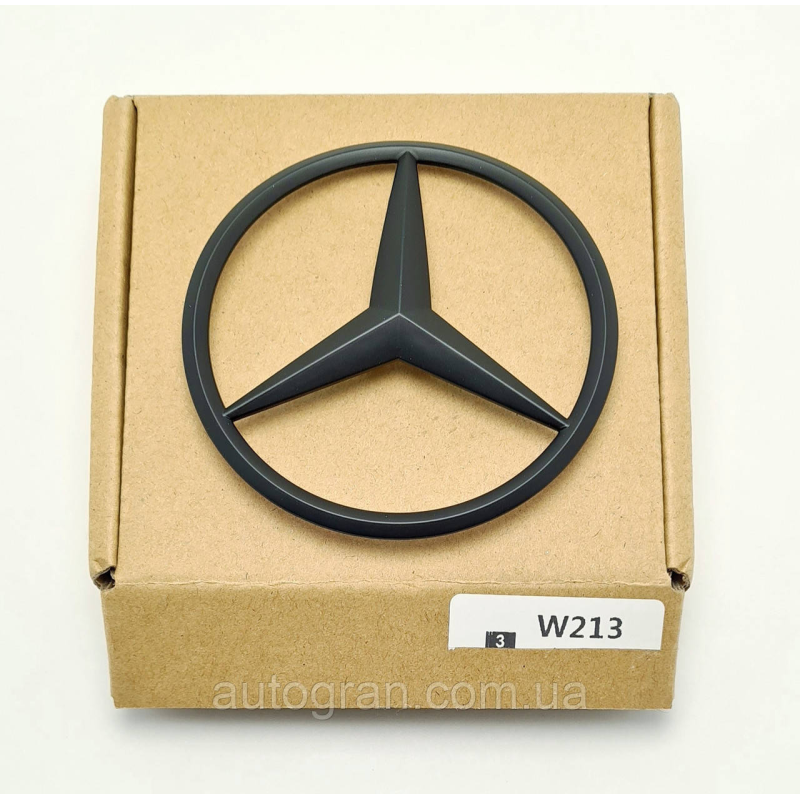 Емблема багажника зірка Mercedes W213 чорна матова