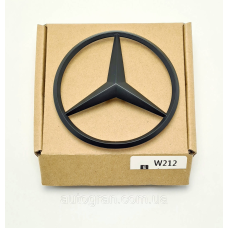 Емблема багажника зірка Mercedes W212 чорна матова