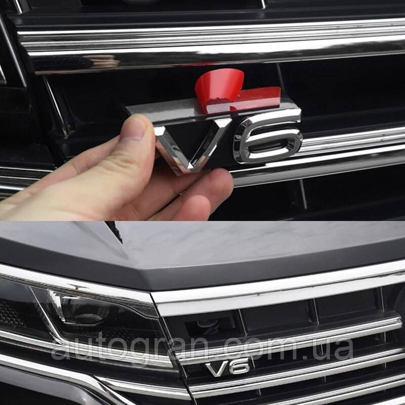 Емблема решітки радіатора VW Volkswagen Atlas Touareg Tiguan Passat V6