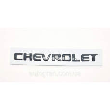 Емблема напис багажника Chevrolet чорна