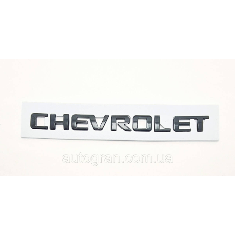 Емблема напис багажника Chevrolet чорна