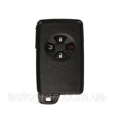 Корпус смарт ключа Toyota Auris Yaris Rav4 Corolla Prius Highlander LC200 LC150 чорний