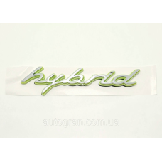 Емблема напис Porsche hybrid