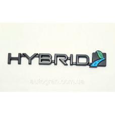 Емблема напис Ford Hybrid чорна Focus Mondeo Kuga Escape