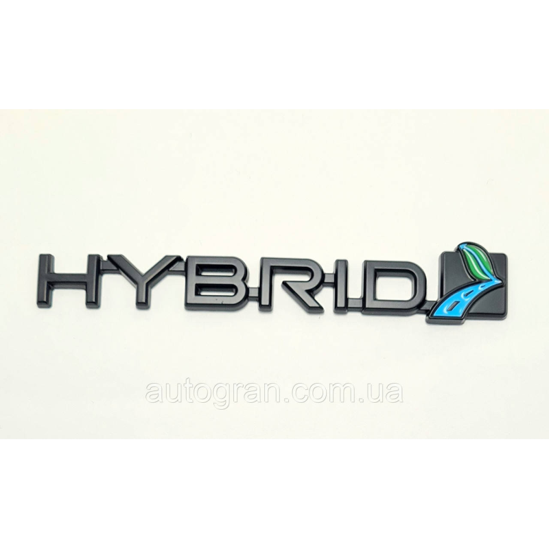 Емблема напис Ford Hybrid чорна Focus Mondeo Kuga Escape