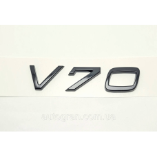Емблема напис багажника Volvo V70 чорний