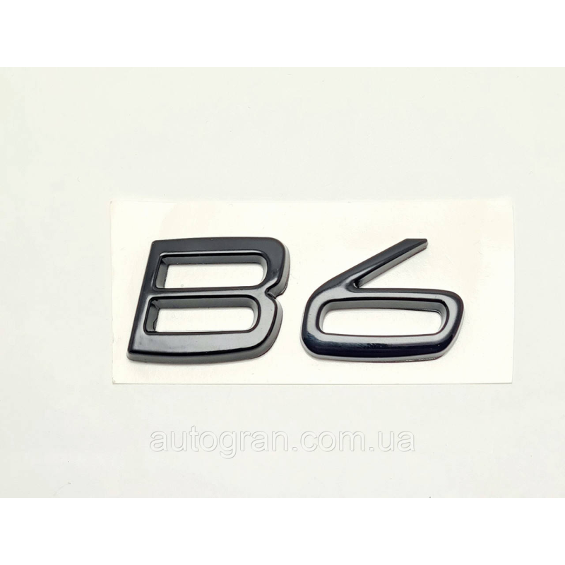 Емблема напис багажника Volvo B6 чорна