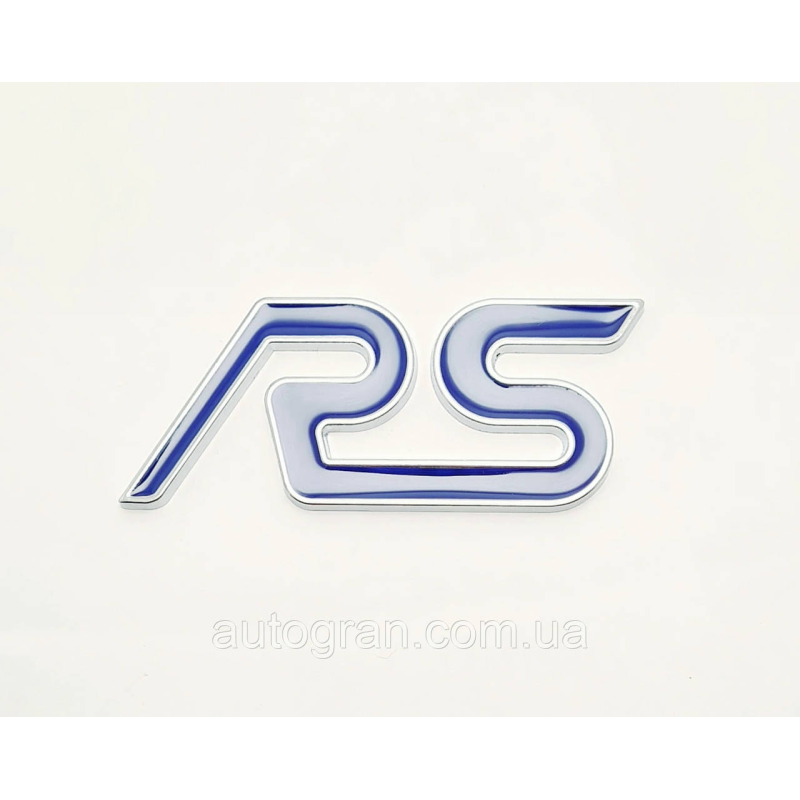 Емблема кузова FORD RS синя