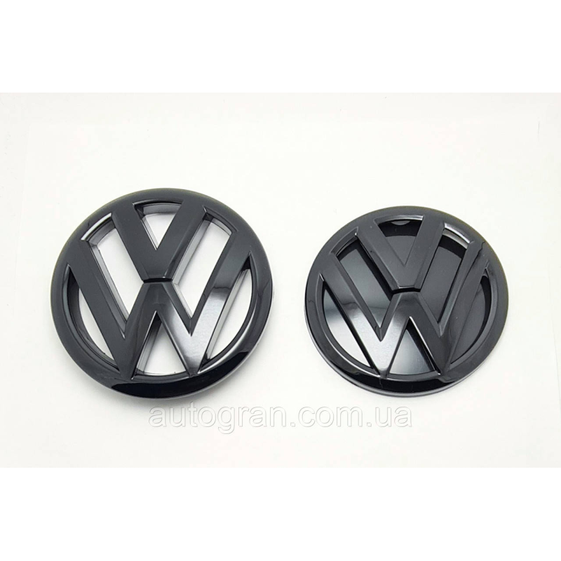 Емблема решітки та багажника VW Volkswagen Polo 2009-2014 чорний глянець