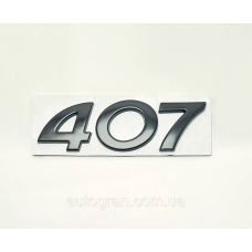 Емблема напис багажника Peugeot 407