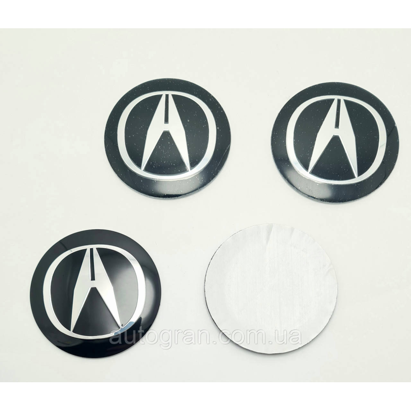 Наклейки на ковпачки литых дисків Acura 56мм