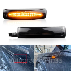 LED Покажчики повороту на крило Land Rover Range Rover Sport Discovery 3 4 Freeland 2 чорні