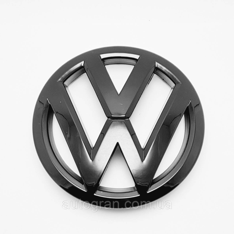 Емблема решітки радіатора Volkswagen Tiguan 2012-2016 чорна глянцева Емблема решітки радіатора Volkswagen Tiguan 2012-2016 чорна глянцева