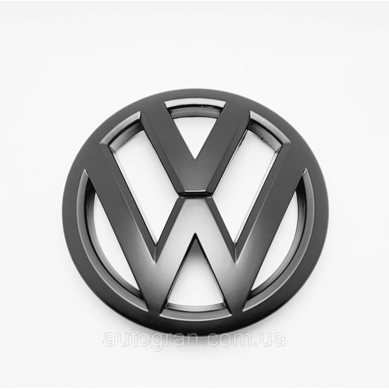 Емблема решітки радіатора Volkswagen Tiguan 2012-2016 чорна матова Емблема решітки радіатора Volkswagen Tiguan 2012-2016 чорна матова