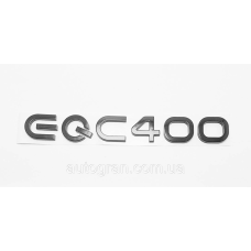 Емблема надпис багажника Mercedes-Benz EQC400 чорна