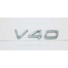 Емблема напис багажника Volvo V40 чорна