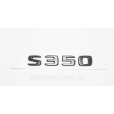 Эмблема надпись багажника Mercedes S320 черная