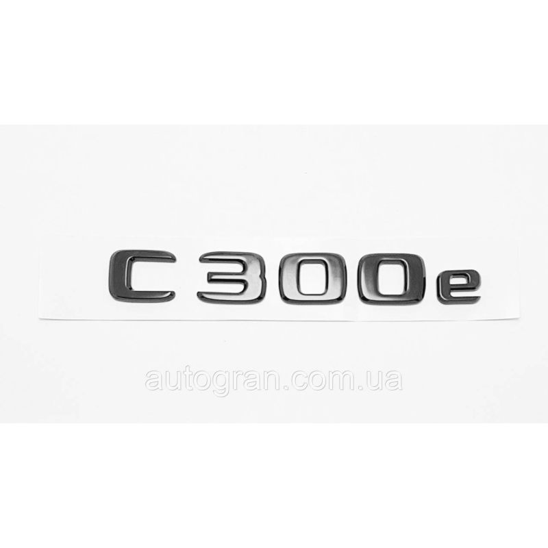 Емблема напис багажника Mercedes C300 чорна